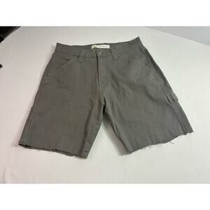 Levi’s Signature Carpenter shorts Men 32 Gray Cut Off Workwear Jorts Utility